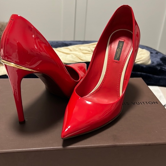 Louis Vuitton Shoes - Louis Vuitton Red Patent Leather heels